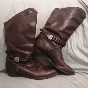 🇨🇦 Vintage Santana Canada Brown Leather Western Boots (Cowboy Boots)